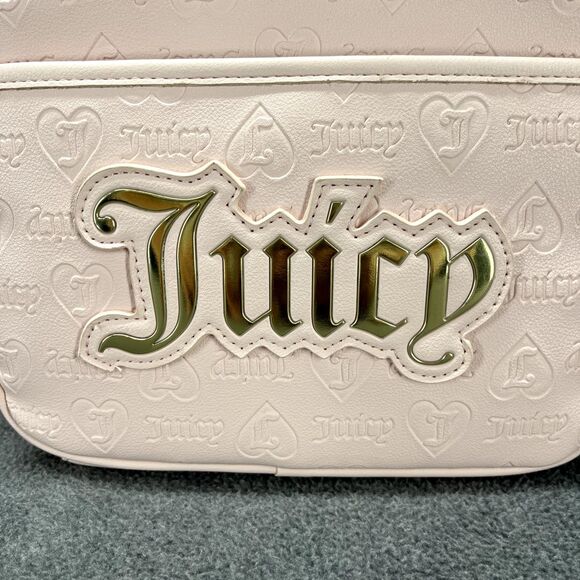 Juicy Couture Backpack Medium Powder blush‎ pink gold Logo main image 11
